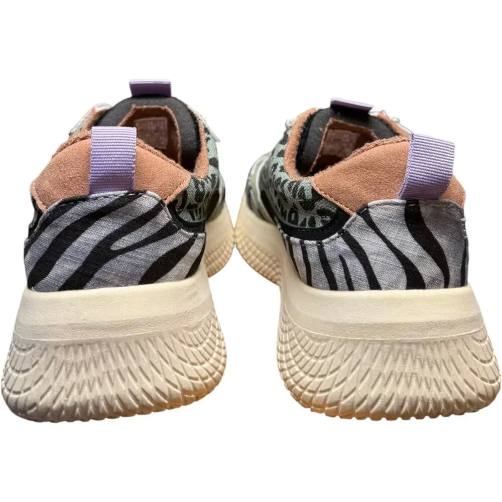 ROCKET DOG Gravel Women's 7.5 Sneakers Olive Black Leopard Zebra Shoes